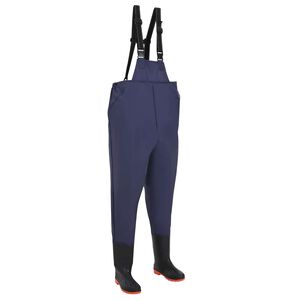 vidaXL Chest Waders with Boots Size 44 Blue