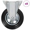 vidaXL 8 pcs Fixed Casters 160 mm