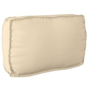 vidaXL Pallet Cushion for Backrest Beige 70 x 40 x 12 cm Oxford fabric