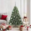vidaXL Artificial Christmas Tree with 150 LEDs Green 150 cm PE and PVC