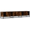 vidaXL TV Cabinet Smoked Oak 210x35x41 cm Engineered Wood