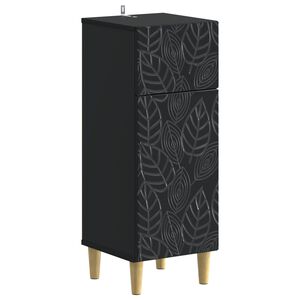 vidaXL Bathroom Storage Cainet DELFT Black 30 x 31 x 80 cm