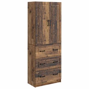 vidaXL Cabinet Set 2 pcs 66 x 34.5 x 87 cm Engineered Wood Old Wood