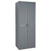 vidaXL Garden Storage Cabinet Grey 65x45x172 cm PP Rattan