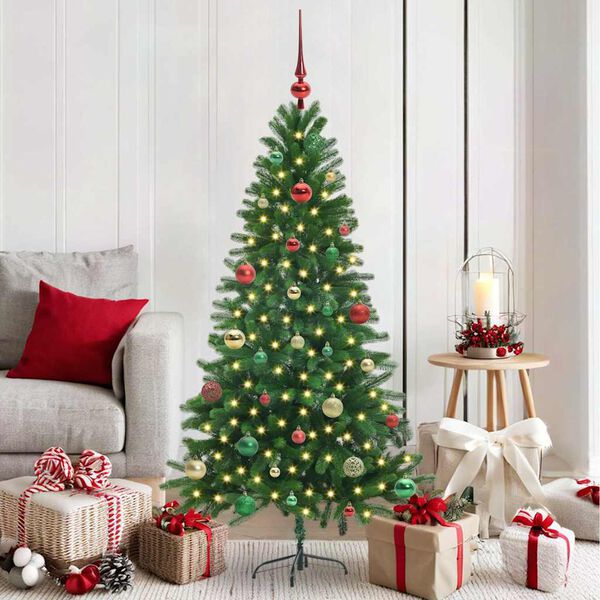 vidaXL Christmas Tree with 150 LEDs with Stand Green 150 cm PE