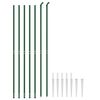 vidaXL Wire Mesh Fence with Spike Anchors Green 1.6x10 m