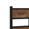 vidaXL Headboard Smoked Oak 107 cm Iron and Engineered Wood