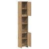 vidaXL Bathroom Cabinet Artisan Oak 30x30x183.5 cm Engineered Wood