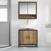 vidaXL Bathroom Sink Cabinet with Storage Artisan oak 65 x 33 x 60 cm