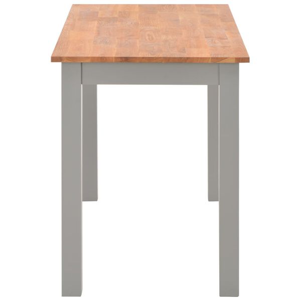 vidaXL Dining Table 120x60x74 cm Solid Oak Wood