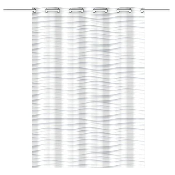 EISL Shower Curtain with White Wave 200x180x0.2 cm