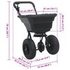 vidaXL Spreader Black 80.5 x 53 x 78.5 cm PVC and Steel