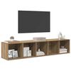 vidaXL TV Cabinet Set Wall-mounted 2 pcs Artisan Oak Engineered Wood