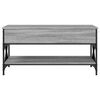 vidaXL Coffee Table Grey Sonoma 100x50x50 cm Engineered Wood and Metal