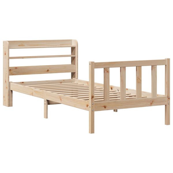 vidaXL Bed Frame without Mattress 90x200 cm Solid Wood Pine