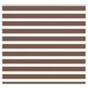 vidaXL Zebra Blind Brown 160x100 cm Fabric Width 155.9 cm Polyester
