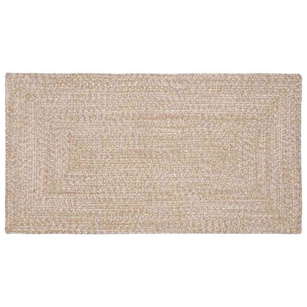 vidaXL Area Rugs Rectangular Natural and White 80 x 150 cm