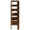 vidaXL Shoe Rack Smoked Oak 61x32x105 cm Engineered Wood