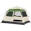 vidaXL Camping Tent Dome 4-Person Green Quick Release