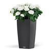 LECHUZA Planter CUBICO Cottage 40 ALL-IN-ONE Granite