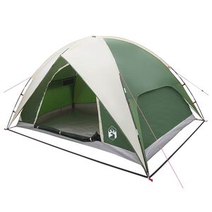 vidaXL Camping Tent with Rainfly Water-resistant 4-Person Green