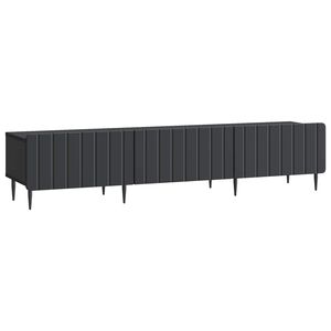 vidaXL TV Cabinet with Drawer Black 147 x 34.5 x 32 cm Engineered Wood