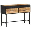 vidaXL Console Table 110x35x75 cm Rough Mango Wood