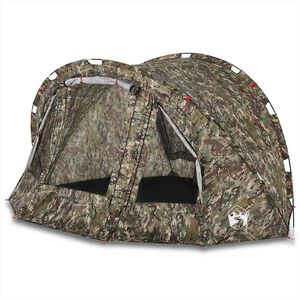 vidaXL Fishing Tent 2-Person Camouflage Waterproof