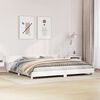 vidaXL Bed Frame without Mattress White 200x200 cm Solid Wood Pine