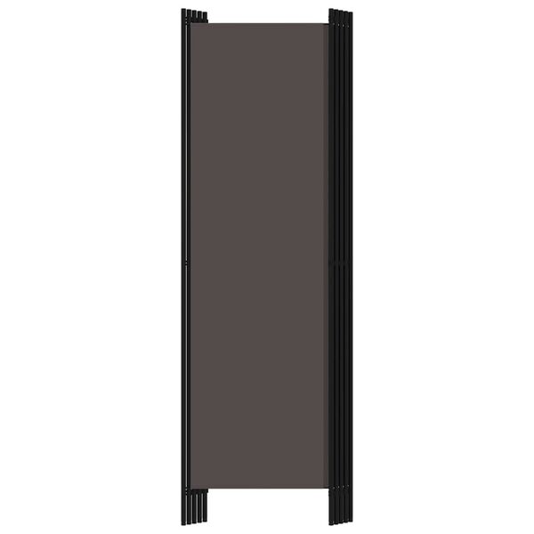 vidaXL 5-Panel Room Divider Anthracite 250x180 cm