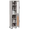vidaXL Highboard Grey Sonoma 34.5x34x180 cm Engineered Wood