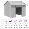 vidaXL Dog House with Roof 85x107x81 cm Galvanised Steel