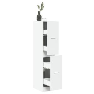 vidaXL Apothecary Cabinet White 30x41x144,5 cm Engineered Wood