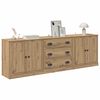 vidaXL Sideboards with Drawer 3 pcs Artisan Oak 70 x 35.5 x 67.5 cm