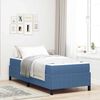 vidaXL Bed Frame with Mattress Blue 100 x 200 cm Fabric