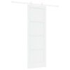 vidaXL Sliding Door 73.5 x 211 cm Engineered Wood White