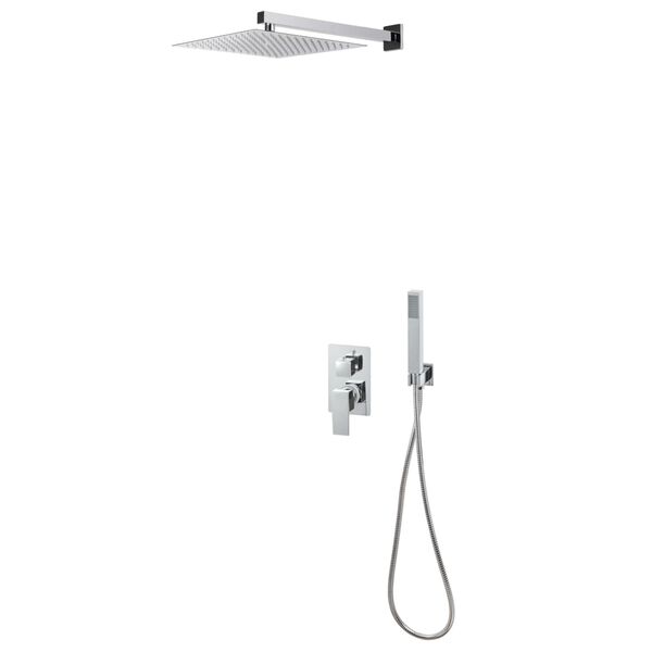 vidaXL Shower System Stainless Steel 201 Silver