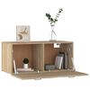 vidaXL Wall Cabinet Sonoma Oak 80x36.5x35 cm Engineered Wood