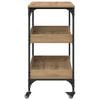 vidaXL Kitchen Trolley Artisan Oak 60 x 41 x 80.5 cm Engineered Wood