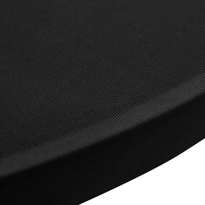vidaXL Standing Table Cover Ø60 cm Black Stretch 4 pcs