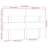 vidaXL Bed Headboard White 204x3x81 cm Solid Wood Pine
