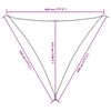 vidaXL Sunshade Sail Oxford Fabric Triangular 4.5x4.5x4.5 m Cream