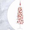 vidaXL Artificial Slim Christmas Tree with Bauble 150 cm 150 LEDs