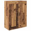 vidaXL Highboard 2 pcs Old Wood Engineered Wood