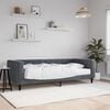 vidaXL Daybed with Mattress Dark Grey 90x190 cm Velvet