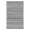 vidaXL Shoe Cabinet Grey Sonoma 63x24x103 cm Engineered Wood