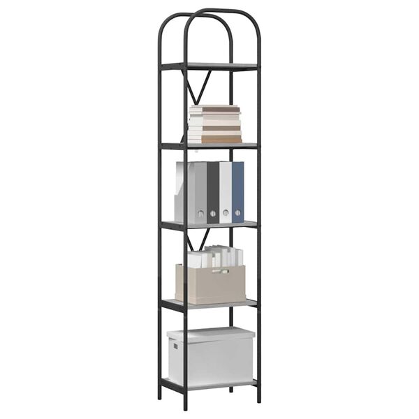 vidaXL Bookshelf Grey Sonoma 40 x 30 x 183 cm Engineered wood