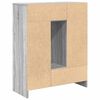 vidaXL Sideboard with Drawers and Doors Grey Sonoma 73x31x90 cm
