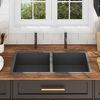vidaXL Handmade Kitchen Sink Black Stainless Steel