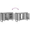 vidaXL Bathroom Cabinet Grey Sonoma 90 x 30 x 60 cm Engineered Wood